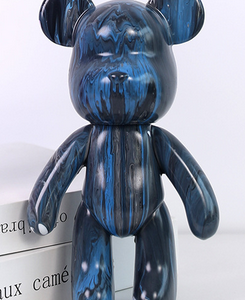 Diy Fluid Painting Teddy Bear, 33CM, Colour: purple, blue, black